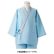 患者衣(男女兼用)8分袖・上衣 M ブルー 59-461