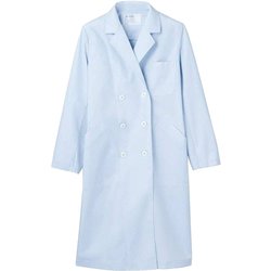 ドクターコート（レディス・長袖） 4L サックス 51-013