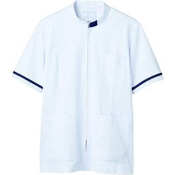 ジャケット（メンズ・半袖） L ホワイト/ネイビー 72-858