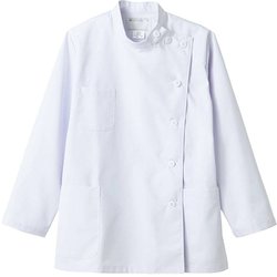 ケーシー（レディス・長袖） 6L ホワイト 52-001