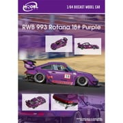 MM64-RWB993-001 1/64 RWB 993 Rotana #18 パープル [ダイキャストミニカー]