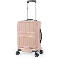 スーツケース MAXBOX フロントオープンタイプ 旅行日数目安：3～4泊 36L ストッパー機能 TSAロック搭載 モカ ALI-8511-18