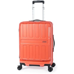 スーツケース MAXBOX フロントオープンタイプ 旅行日数目安：5～7泊 55L ストッパー機能 TSAロック搭載 パパイヤオレンジ ALI-8511-22