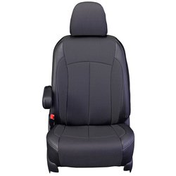 シートカバー 全席セット ラパン クロス ブラック×ホワイト 12WSA0623KW