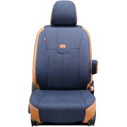 シートカバー 全席セット デリカD:5 ジーンズ ヴィンテージ ネイビー×ヴィンテージ キャメル 19EMC0775BE