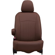 シートカバー 全席セット ノア/ノアハイブリッド/ヴォクシー/ヴォクシーハイブリッド ライン ブラウン×アイボリーステッチ 43ETC1592NV