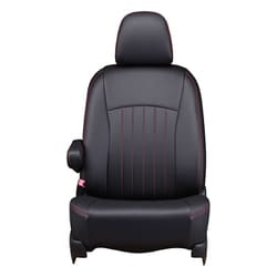 シートカバー 全席セット アルト/キャロル ライン ブラック×レッドステッチ 43ESA6028KA