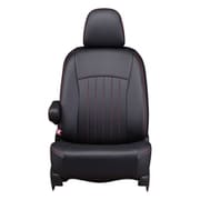 シートカバー 全席セット アルト/キャロル ライン ブラック×レッドステッチ 43ESA6028KA