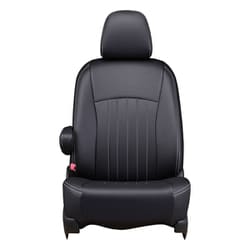シートカバー 全席セット アルト/キャロル ライン ブラック×ホワイトステッチ 43ESA6028KW