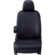 シートカバー 全席セット プリウス/メビウス ダイヤ ブラック×レッドステッチ 16ETB1130D
