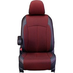 シートカバー 全席セット ハイエースワゴン クロス ブラック×レッド 12WTB1174KA