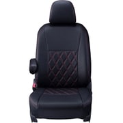 シートカバー 全席セット プリウスPHV ダイヤ ブラック×レッドステッチ 16ETB1190D