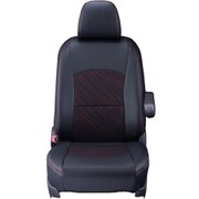 シートカバー 全席セット プリウスPHV クール ブラック×レッド 17ETB1190KA
