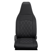 シートカバー 全席セット アトレー ストロングキルト ブラック×ホワイトステッチ 45EDK6611X02KW