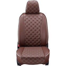 シートカバー 全席セット クラウンクロスオーバー キルト ブラウン×アイボリーステッチ 15ETB1456N