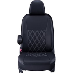 シートカバー 全席セット クラウンクロスオーバー ダイヤ ブラック×ホワイトステッチ 16ETB1456K