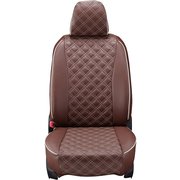 シートカバー 全席セット セレナ キルト ブラウン×アイボリーステッチ 15ENC5632N