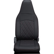 シートカバー 全席セット ハイエースワイド/レジアスエースワイド ストロングキルト ブラック×レッドステッチ 45ETL1175X02KA