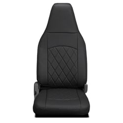 シートカバー 全席セット ハイエースワイド/レジアスエースワイド ストロングキルト ブラック×ブラックステッチ 45ETL1175X02KK