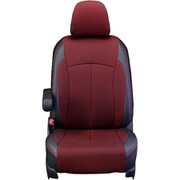 シートカバー 全席セット デリカ D:5 クロス ブラック×レッド 12WMC7600KA