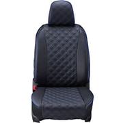 シートカバー 全席セット マークX キルト ブラック×ブルーステッチ 15ETB1406E