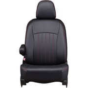 シートカバー 全席セット フィット/フィット ハイブリッド ライン ブラック×レッドステッチ 43EHB2008KA