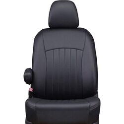 シートカバー 全席セット フィット/フィット ハイブリッド ライン ブラック×ブラックステッチ 43EHB2008KK