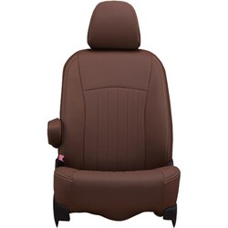 シートカバー 全席セット フィット/フィット ハイブリッド ライン ブラウン×アイボリーステッチ 43EHB2008NV