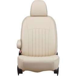 シートカバー 全席セット フィット/フィット ハイブリッド ライン アイボリー×ブラウンステッチ 43EHB2008VN