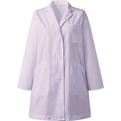 女子シングル診察衣 長袖 4L ピンク 81-582