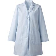 女子シングル診察衣 長袖 SS サックス 81-583