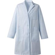 男子シングル診察衣 長袖 M サックス 81-593