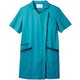 スクラブ（レディス・半袖） M ターコイズ/ネイビー 73-2284