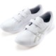 12032-102 [アシックスナースウォーカー203 23.5cm ホワイト×グレー]