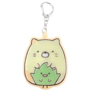 SG-0145CT すみっコぐらし ぴかぴかキーホルダー ねこ&ざっそう