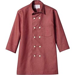 コックジャケット（兼用・長袖） LL レッド 6-1113