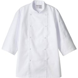 コックコート（兼用・7分袖） S 白 6-441