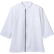 調理コート(兼用・7分袖) L 白 6-461