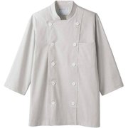 コックジャケット(兼用・7分袖) 3L グレー 6-575