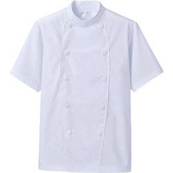 コックコート(兼用・半袖) 4L 白 6-624