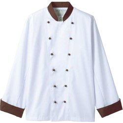 コックコート(兼用・長袖) LL 白 6-729