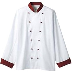 コックコート(兼用・長袖) LL 白 6-727