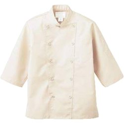 コックコート(兼用・7分袖) 3L ベージュ 6-827