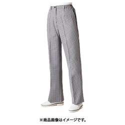 パンツ レディス LL 黒チェック 7-181