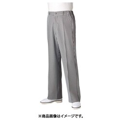 パンツ(メンズ・両脇ゴム) LL 黒チェック 7-841