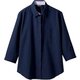 シャツ レディス 7分袖 9号 ネイビー BF2211-9