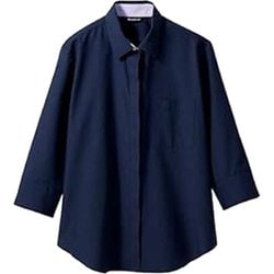 シャツ レディス 7分袖 9号 ネイビー BF2211-9