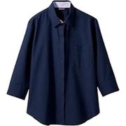 シャツ レディス 7分袖 11号 ネイビー BF2211-9