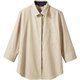 シャツ レディス 7分袖 11号 ベージュ BF2211-3