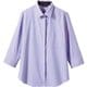 シャツ レディス 7分袖 9号 ラベンダー BF2211-4